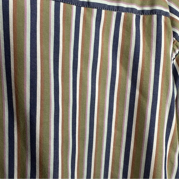 Robert Graham flip cuff dress shirt, XXL, textured front, stripe, office, date - Picture 13 of 15